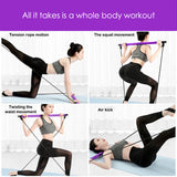 Wholesale Portable Yoga Pilates Stick Pull-up Assisted Training Rod Multifunction Fitness Pilates Bar